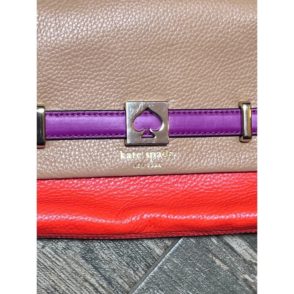 Kate Spade Loula Houston Street Adobe Crossbody Purse Bag‎ Designer NWT